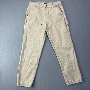 Gap Pants Mens 28x27 (fit 29x27) Carpenter Double Knee Canvas Beige